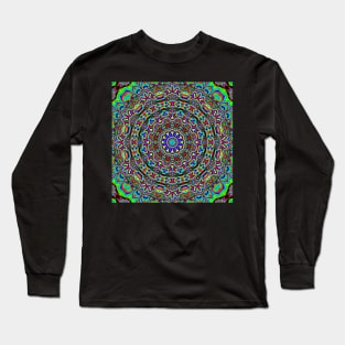 Psychedelic Trippy Acid LSD Art Long Sleeve T-Shirt